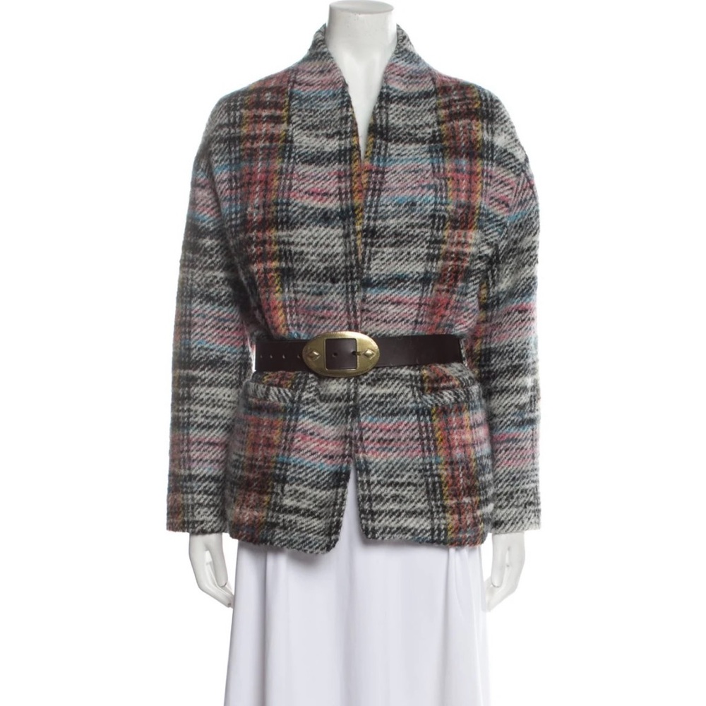 Ba&Sh Plaid Women's Jacket with Belt size small